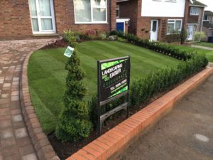 soft landscaping for residential client with small hedges
