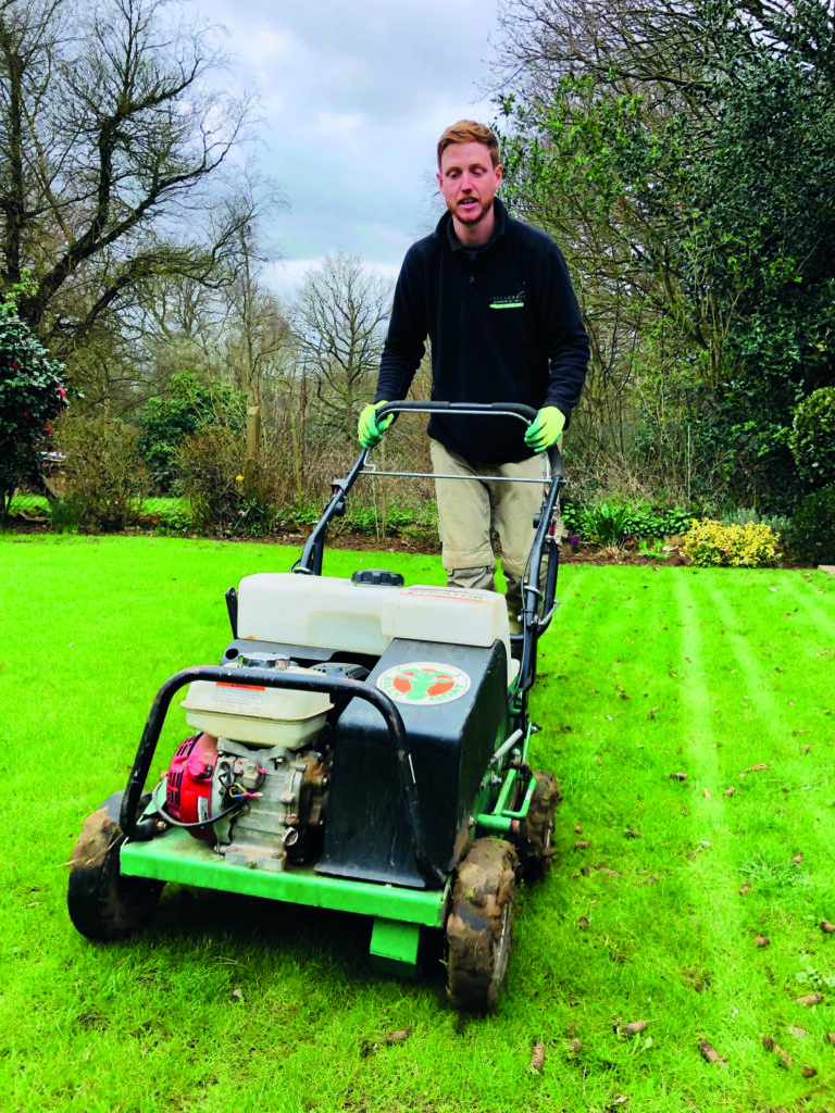 lawn aeration treatment